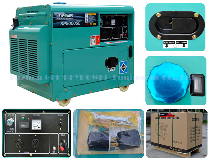 Set Generator w Portable 5000 Home Diesel Use For