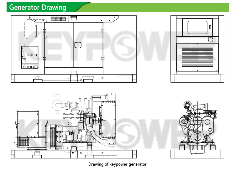 100 kVA Power Genset Water-Cooled Diesel Generator Set With 6BT5.9-G2 Engine